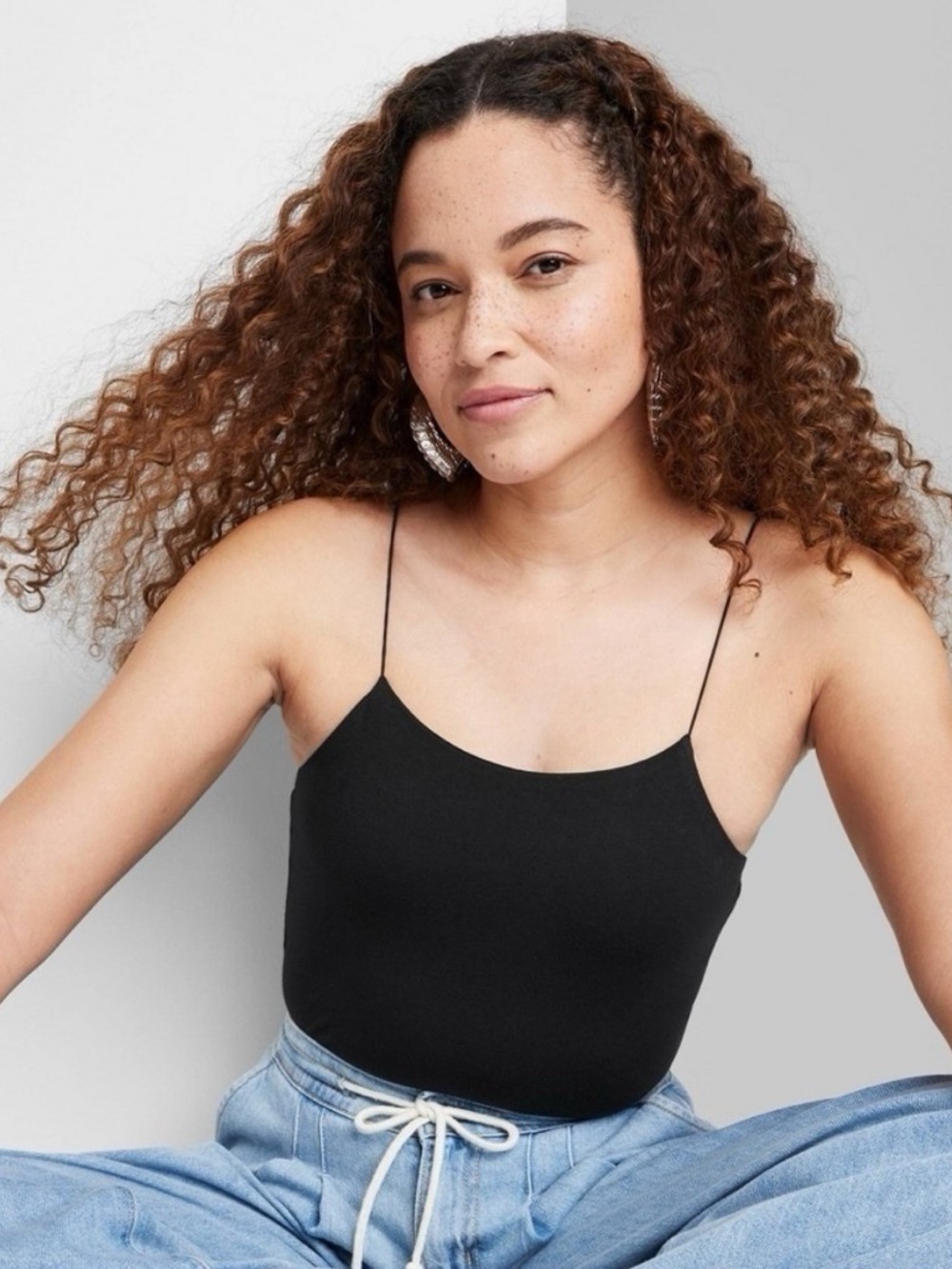 NWT WILD FABLE thin strap Bodysuit